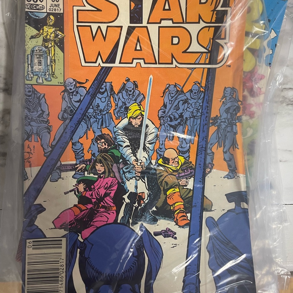 Star Wars Comic Book with Vibrant Cover Art